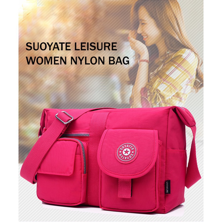 Tas Suoyate Wanita Selempang Suoyate Nylon Women Sling bag / Tas Selempang Wanita / Shoulder