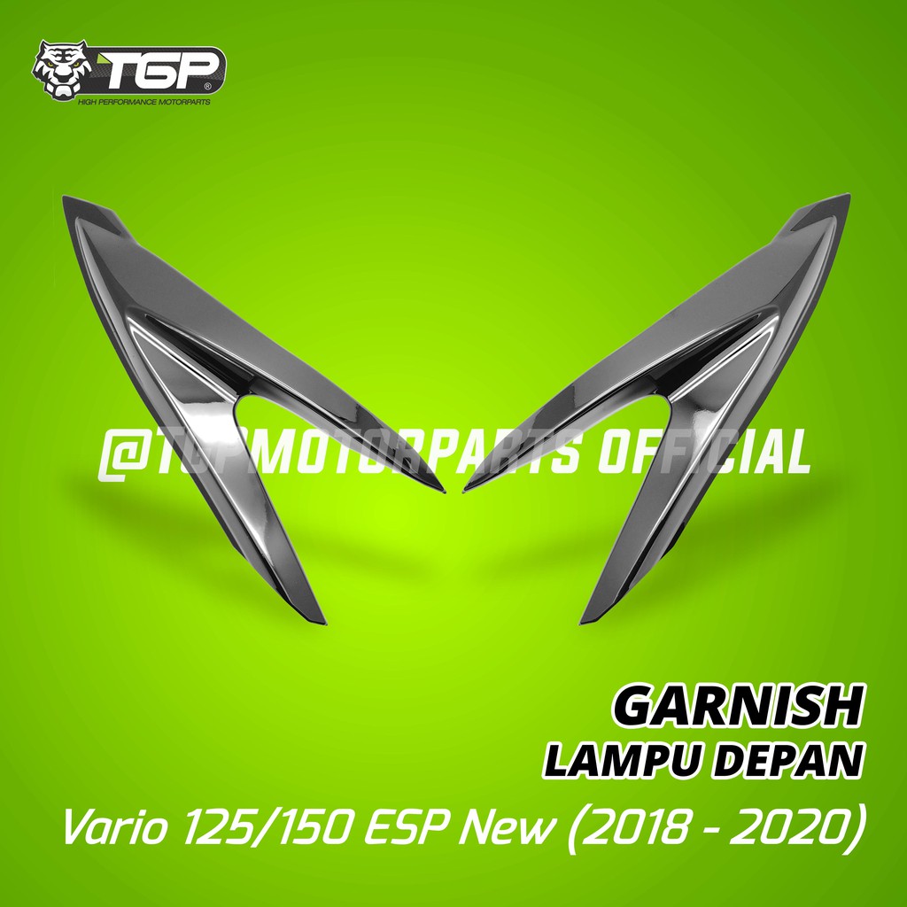 Garnish Lampu Depan Vario 125 / 150 / FI ESP New Chrome Honda TGP Aksesoris Motor Variasi Premium