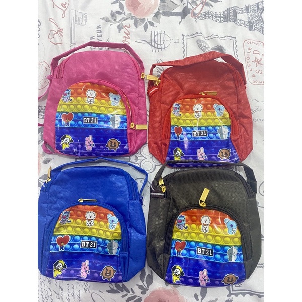 TAS SELEMPANG ANAK MODEL 2 SUSUN/TAS KADO ANAK CEWEK COWOK/TAS MAINAN ANAK CEWEK COWOK