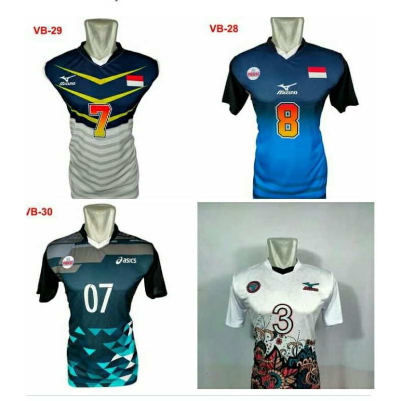 COD kaos voli Jersey Olahraga Voli Badminton Kaos voli