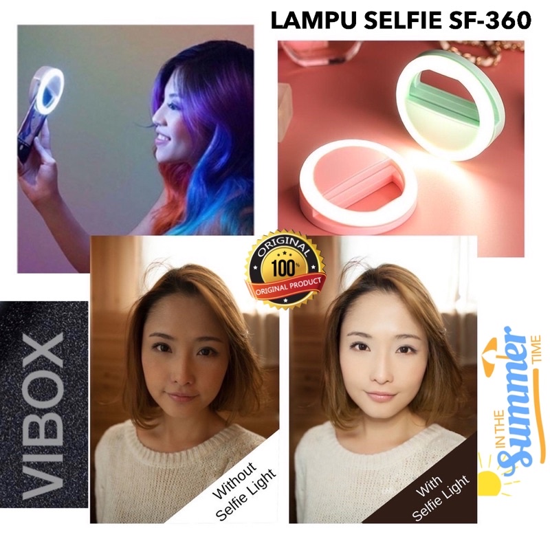 VIBOX LAMPU SELFIE MINI SF360 RING LIGHT MINI TIK TOK SHINY