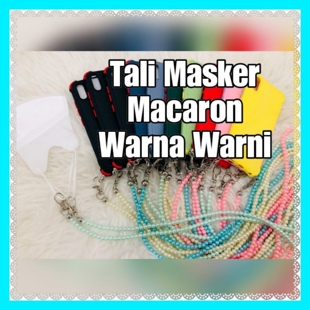Gantungan masker kalung / kalung gantungan masker / gantungan masker mutiara / strap masker mutiara