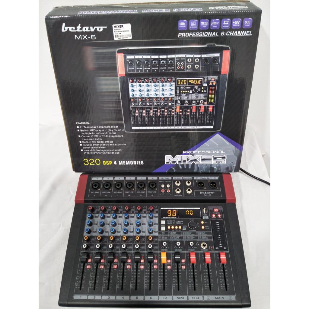 Profesional Mixer Betavo MX 6