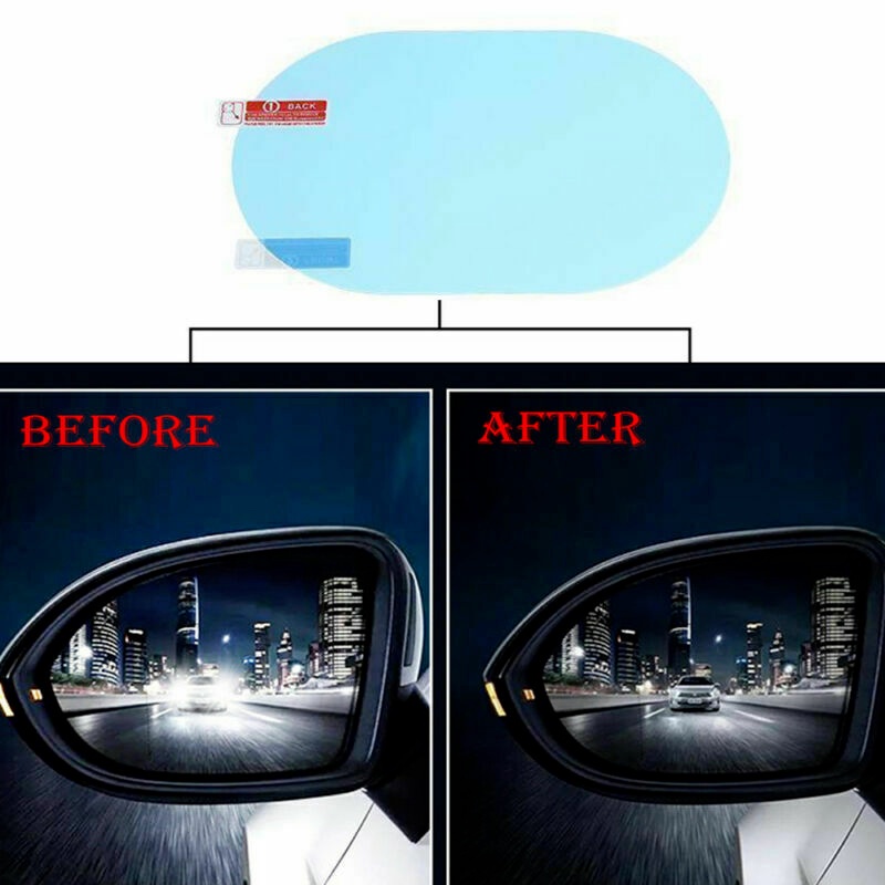 2pcs Kaca Spion Mobil film Jendela Samping Kaca film anti Kabut film Tahan Air film Tahan Hujan film HD