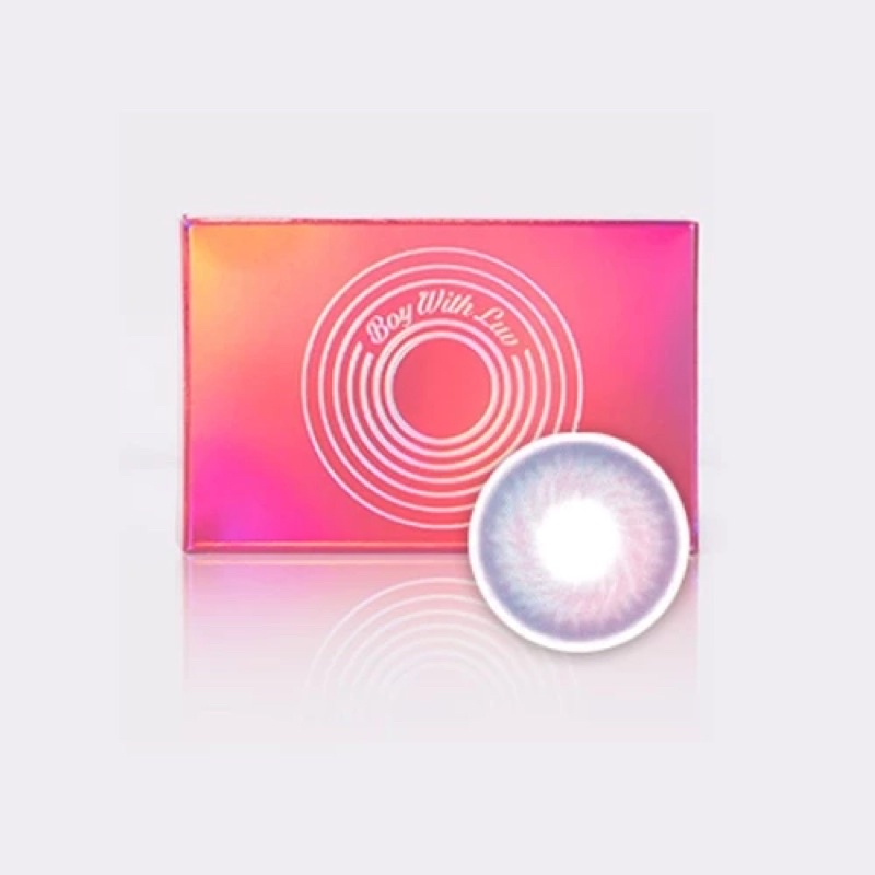 READY STOCK OFFICIAL BTS BOY WITH LUV X MTPR LENS SOUL PINK - MINUS SOFTLENS