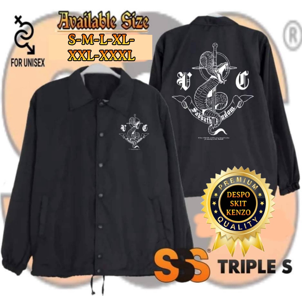 READY SIAP KIRIM COACH JAKET WIND BREAKER WEBTOON SABBATH CREW RED GLASSES MAN MEMBER VERSION  JACKE