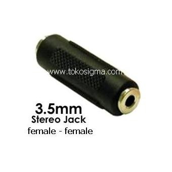 3pc KONEKTOR STEREO AUDIO 3.5mm Female - Female