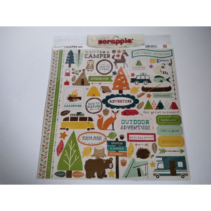 

sticker scrapbook camper outdoor
