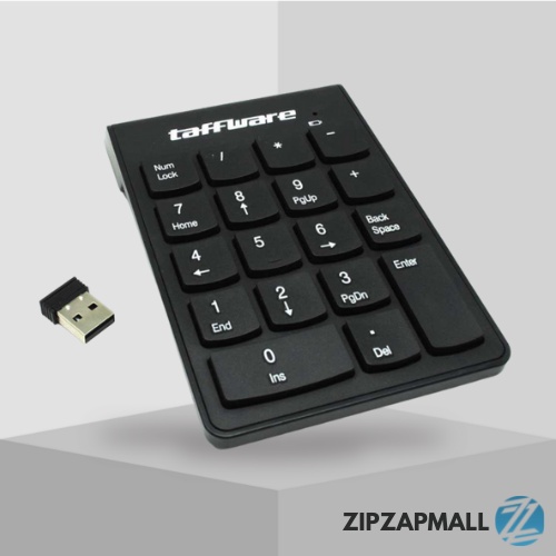 Keypad Numeric Wireless 2.4GHz 10 Meter / Kaypad Numeric Angka Pom Mini Wireless Usb Akrilik Laptop Pc Komputer / Numpad Keyboard Calculator / Keyboard Angka Numerik Numeric Usb Mini Laptop Wireless Mura Ori