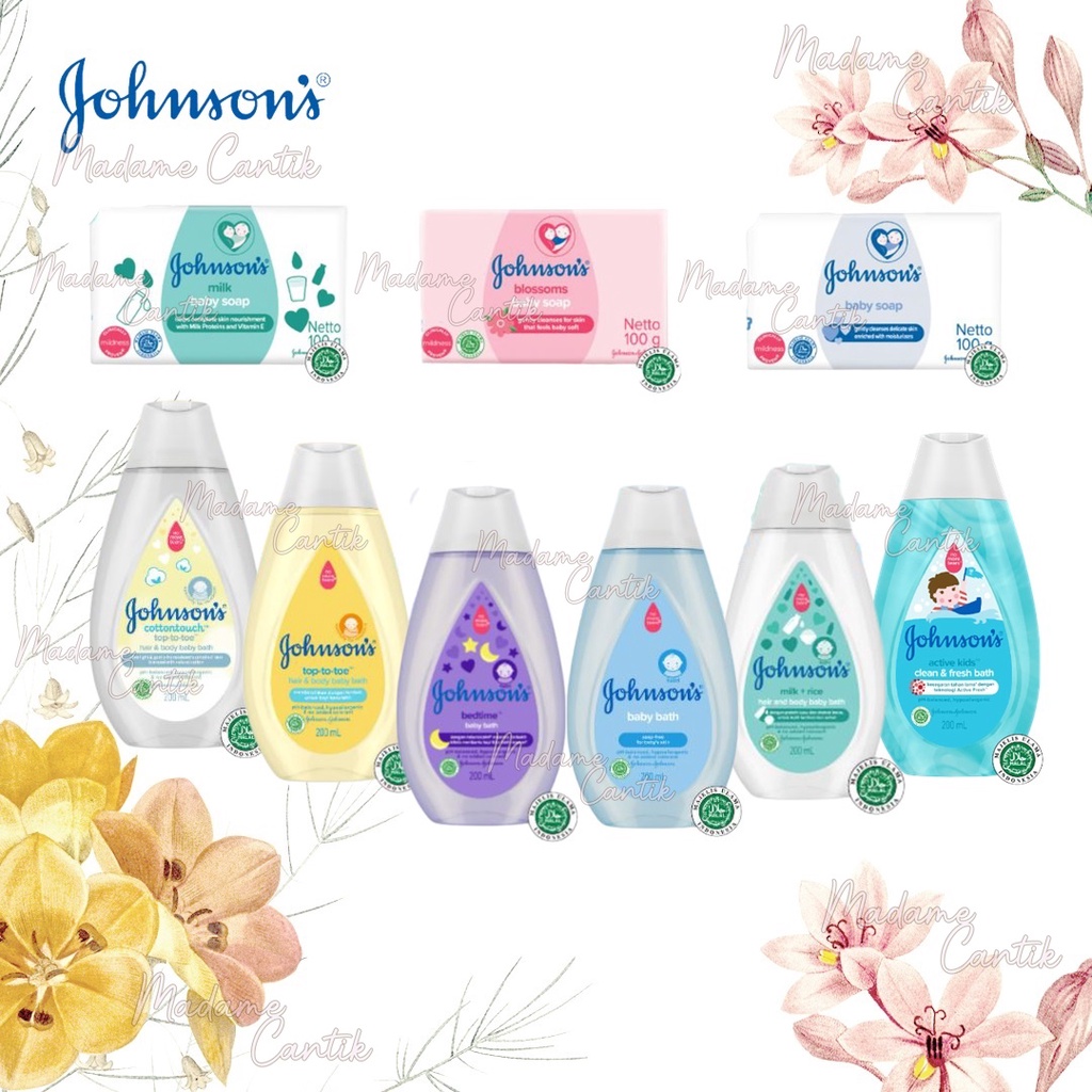 ✿ MADAME ✿ JOHNSON'S BABY HAIR BODY WASH - BATH SOAP SABUN MANDI BAYI JOHNSON BPOM