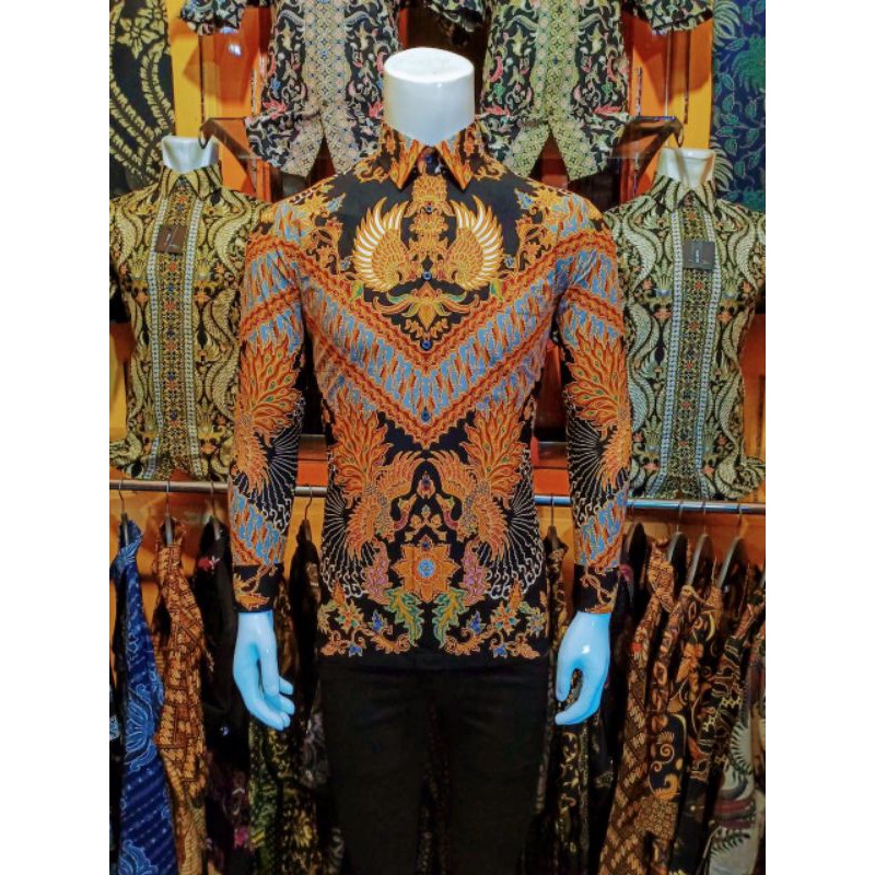 KEMEJA PRIA BATIK ALISAN BRENDID reguler fit top brend