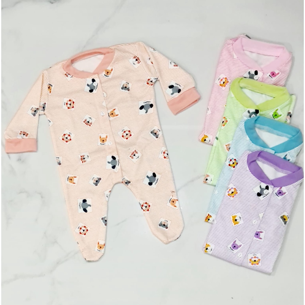 Sleepsuit bayi tutup kaki/jumper bayi panjang kaki tutup BB-40