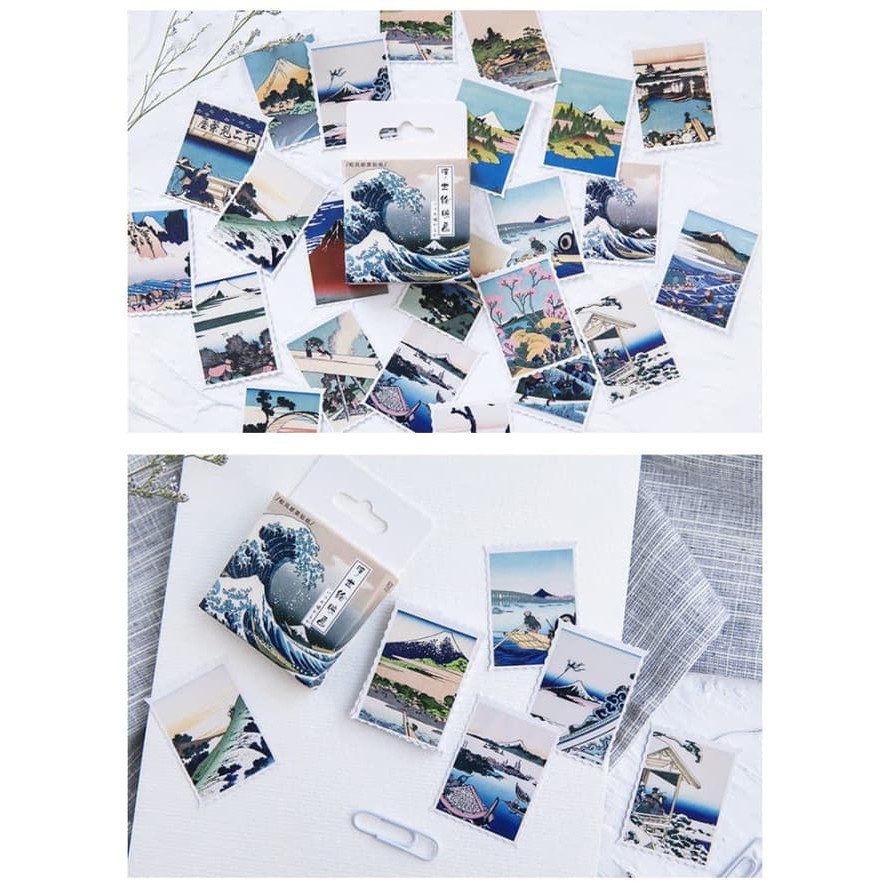 Label Sticker - Japanese Painting (45pcs)