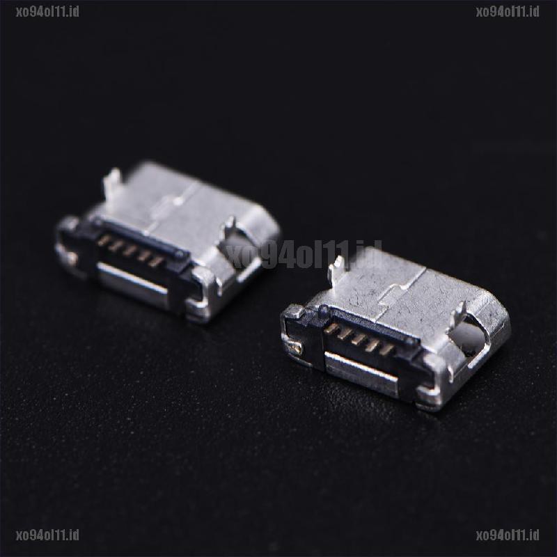 【XO@COD】10pcs Micro USB 5pin B type Female Connector For Connector 5 pin