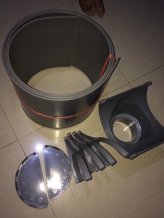 Langgeng 8 Talang Air Pvc 8 Inch 4 Meter 4m Setengah 1/2 Lingkar Lingkaran Atap Genting Rumah