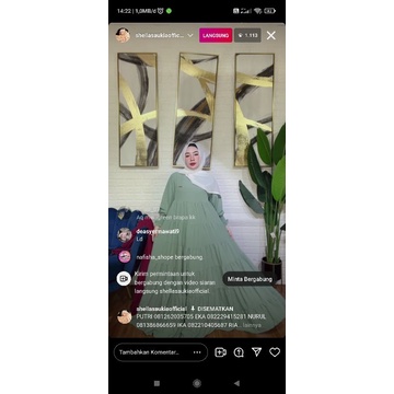 Gamis Polos Kerut Bawah Original Shellasaukia