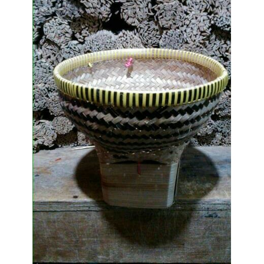 Bakul bambu belang kecil | bakul nasi liwet MURAH
