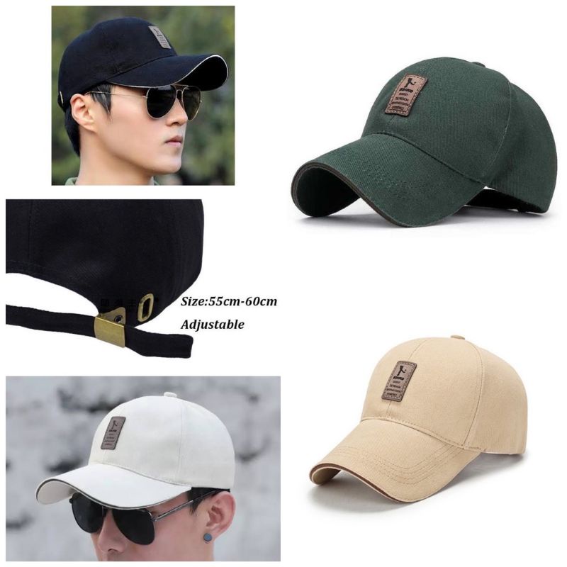 Topi baseball ediko bahan rafel premium pengait cakop besi pria wanita import dan lokal