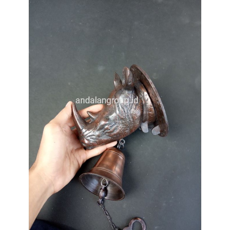 lonceng bel pintu rumah/ bel lonceng kuningan model hewan