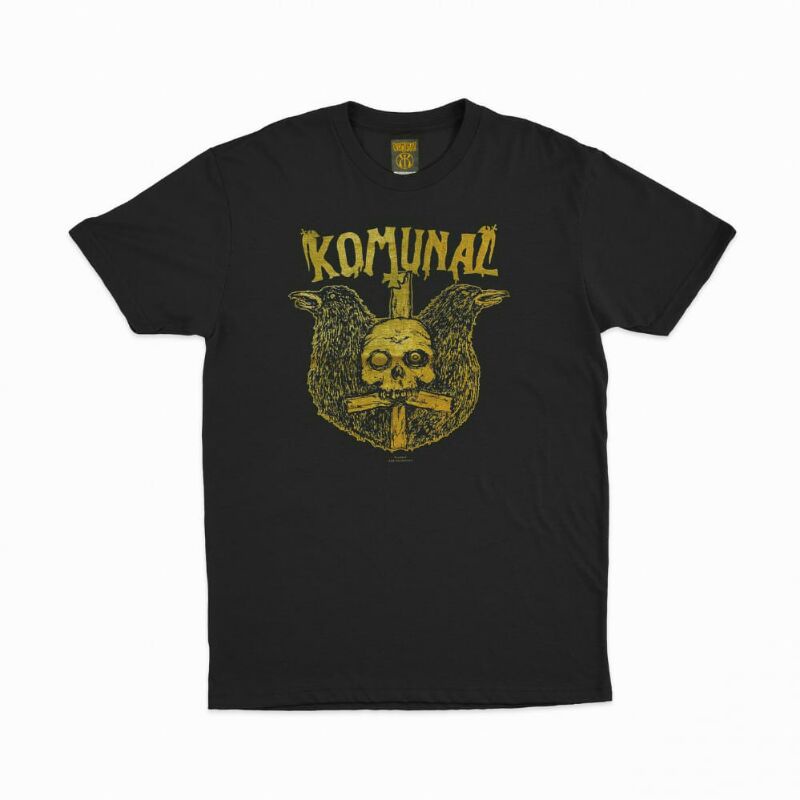 komunal Tshirt - New Merchandise Black Tees // Kaos Band Komunal