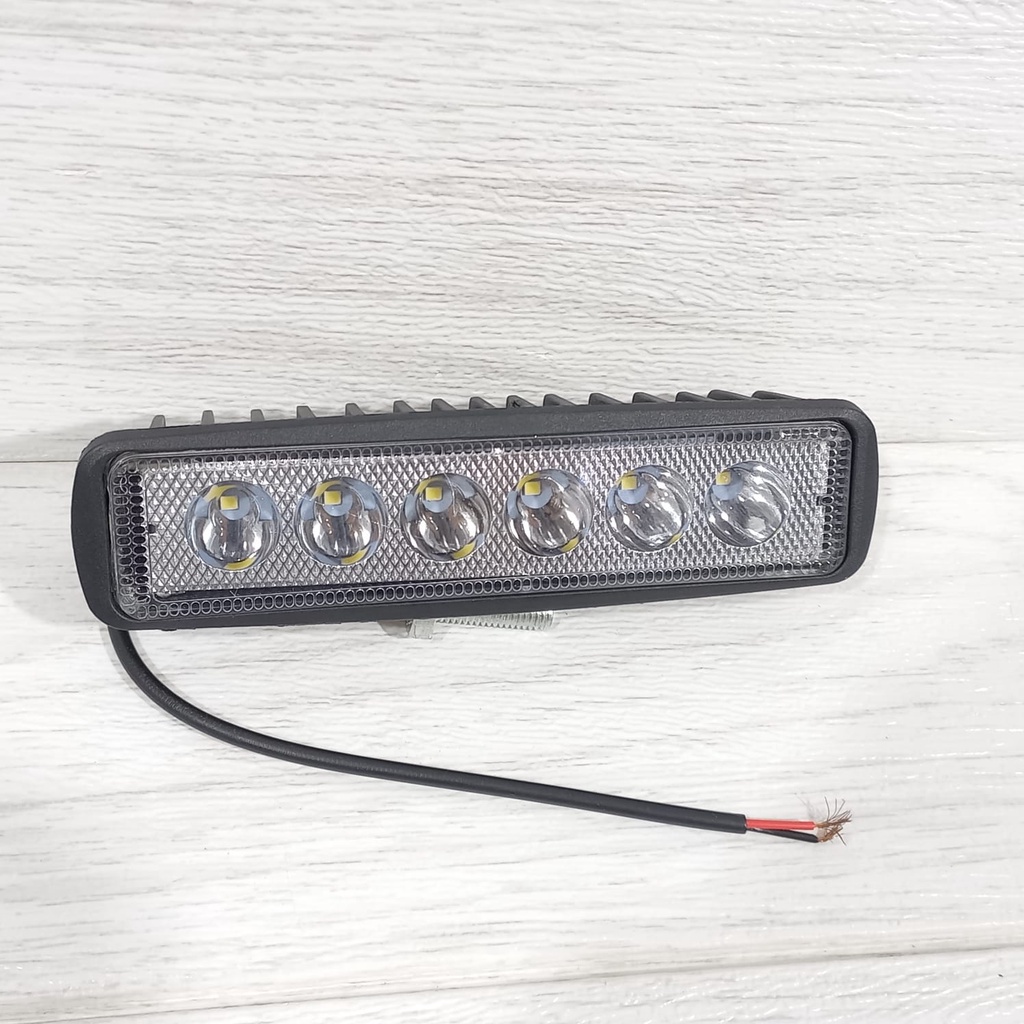 LAMPU TEMBAK SOROT 6 MATA LURUS CREE WORK