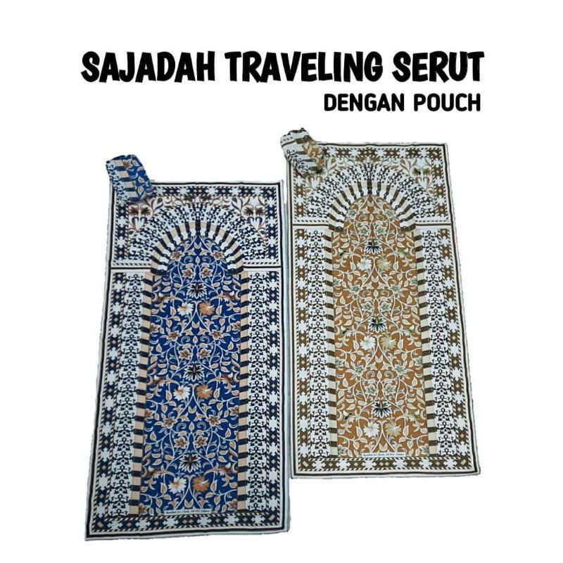 SAJADAH TRAVELING Sajadah SAKU SAJADAH TRAVEL SAJADAH TURKISAJADAH TAS DOMPET  Mudah Dibawa Pergi