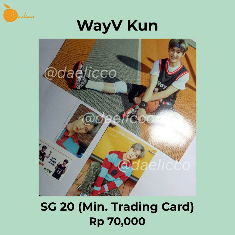 [SOLD OUT] WayV Kun SG’20 SET (Min. Trading Card)
