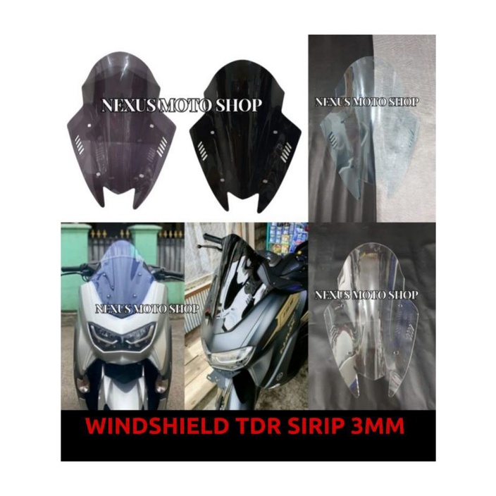 windshield tdr sirip nmax new visor jenong new nmax visor tebal 3mm windshield tdr sirip nmax lama