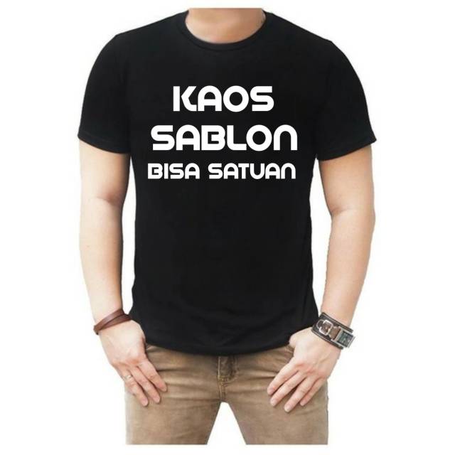  Kaos  Sablon  Bisa Satuan Kaos  Sablon  Anak Dewasa Shopee 