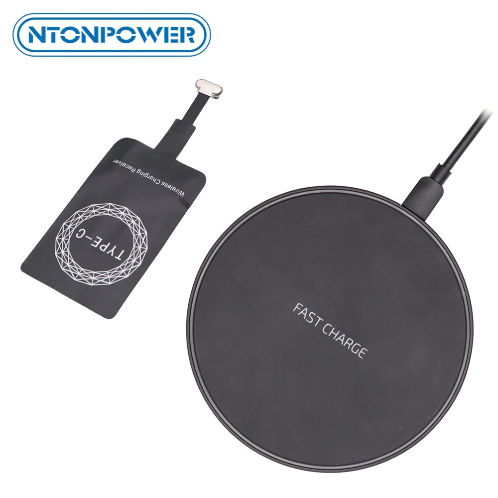 adapter NTONPOWER Qi Wireless Charger Receiver for iphone Android Fast Wireless Charger 10/7.5/5W