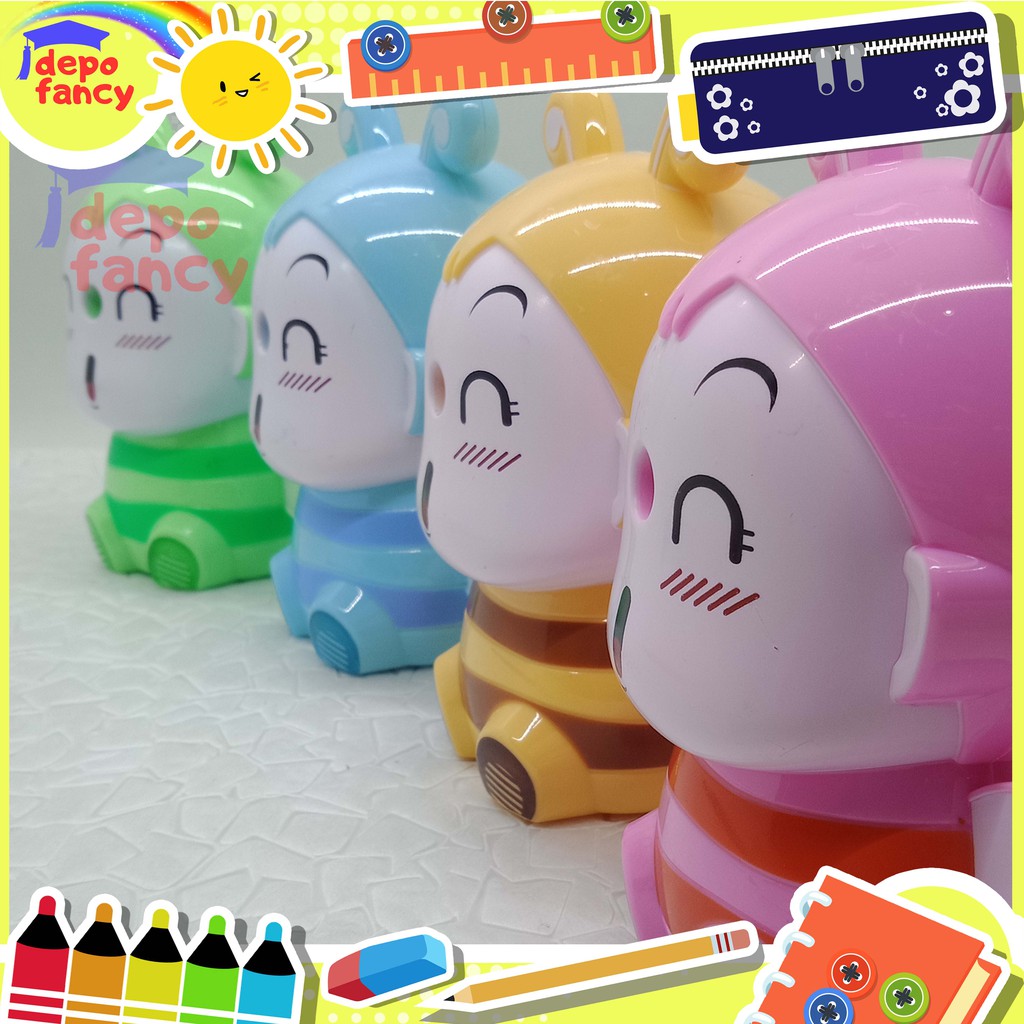 

Rautan / Rautan Meja / Ongotan / Sharpener / Peruncing Pensil Lebah 7991
