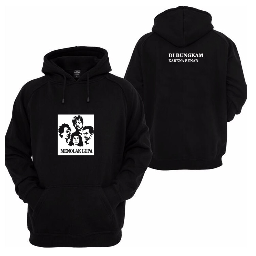 HOODIE MENOLAK LUPA DI BUNGKAM KARNA BENAR MUNIR  MARSINAH TAN MALAKA WIJI THUKUL JAKET SWEATER HC