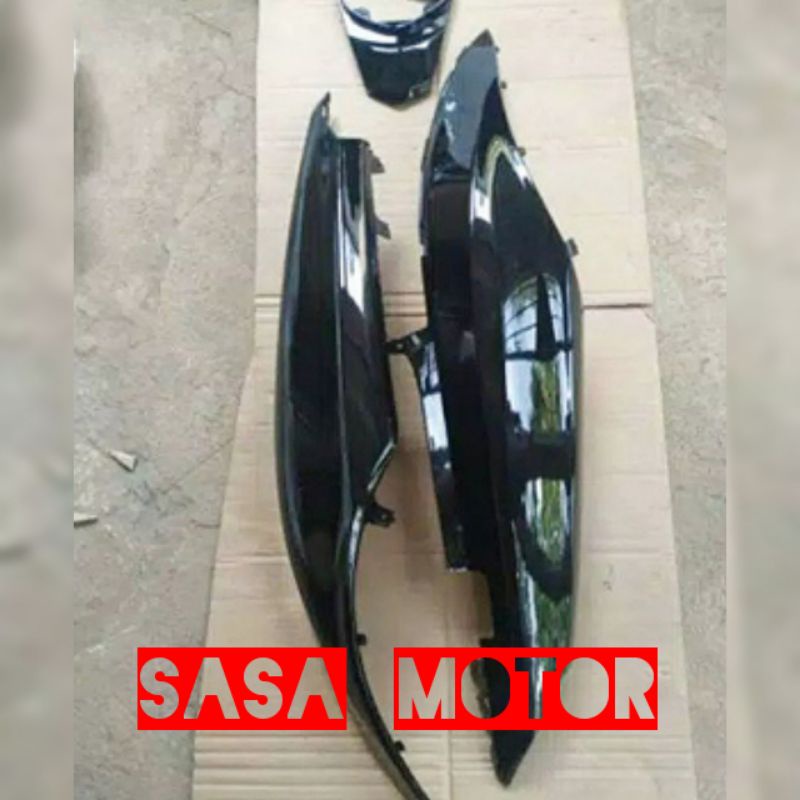 cover body Yamaha Mio J - Mio GT  warna hitam