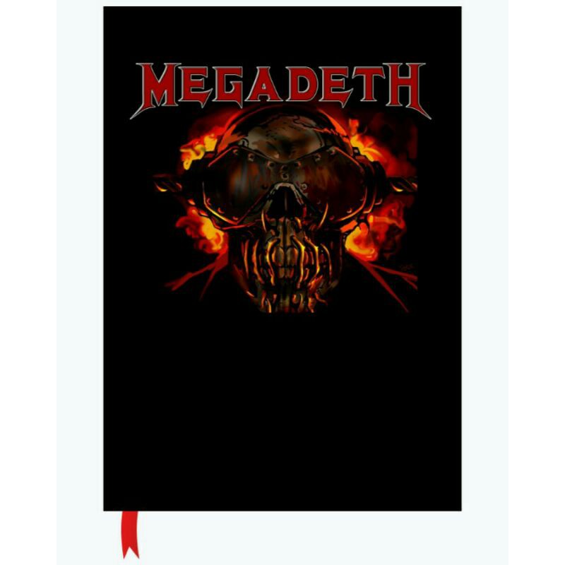 

Buku Tulis logo Band keren hard cover - Megadeth - Book of Rock