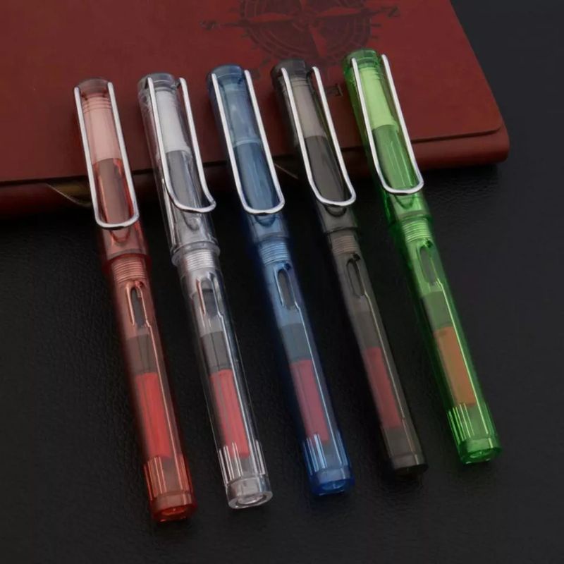 

Pulpen Fountain Transparent Pen 0.5mm Bahan Plastik Hollow Untuk Sekolah