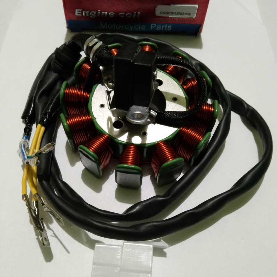 TERMURAH SPUL STATOR ASSY 12 POLE 93 MM VIAR,JIALING,NOZOMI,TOSSA