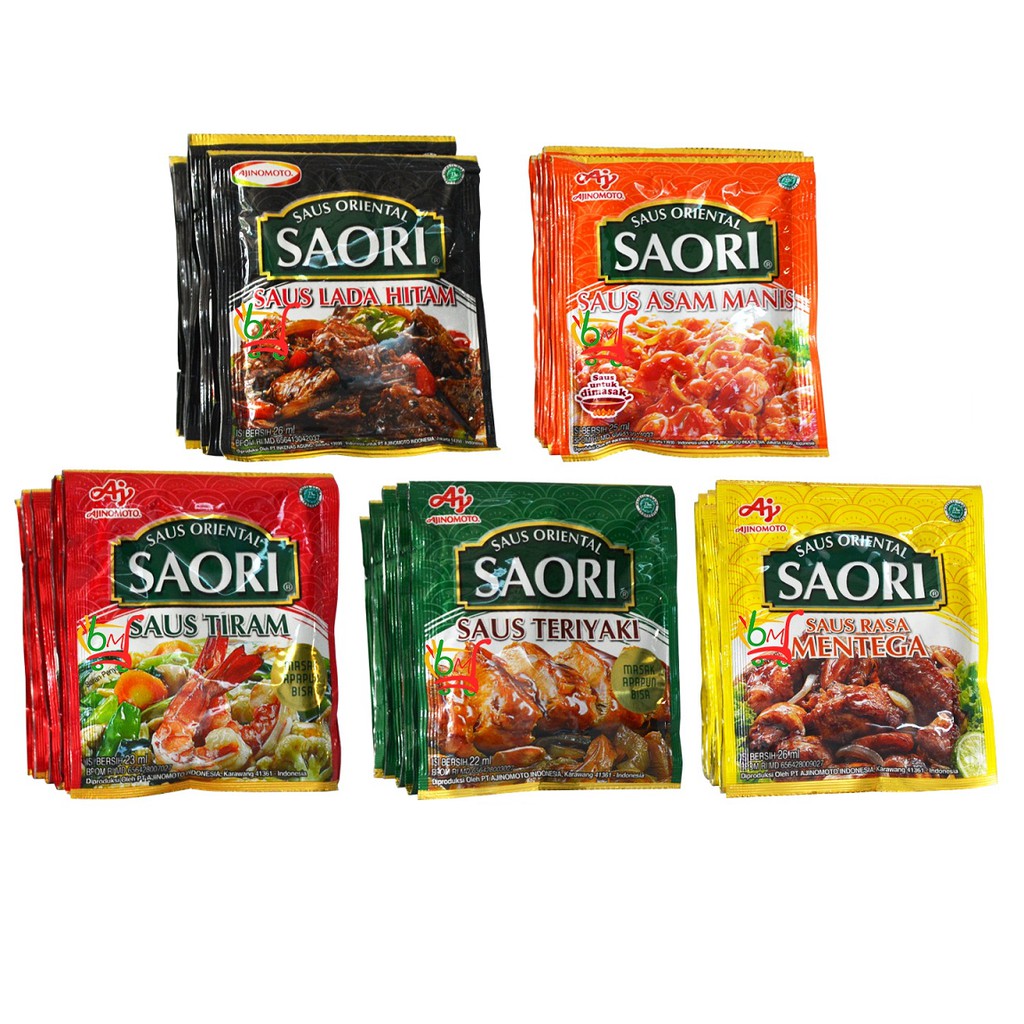 

Saori SAUS BUMBU Isi 10 SACHET