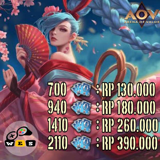 Promo Voucher Garena Aov Arena Of Valor Via Open Id Login Fb