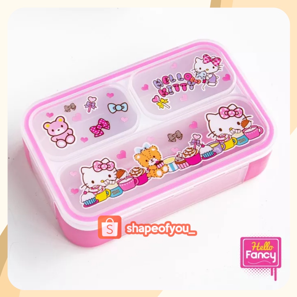 Tempat Kotak Bekal Makan Anak TK SD Karakter Anti Tumpah Lunch Box