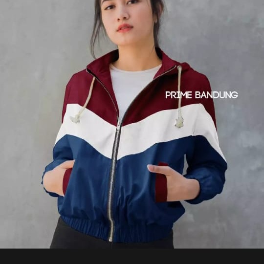 Jaket Parasut Pedro Wanita /Ukuran Jumbo-3