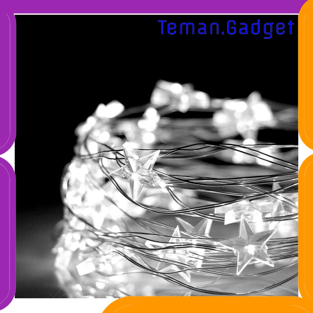 TG-DG067 DKG LAMPU HIAS DEKORASI BINTANG PENTAGRAM LIGHT BATTERY 20 LED - 2G11