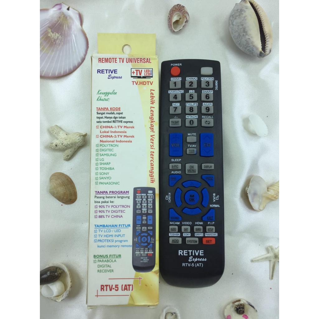 Remot / REMOTE MULTI TV TABUNG/LCD/LED/PARABOLA-TV 8 -ECERAN Dan GROSIR