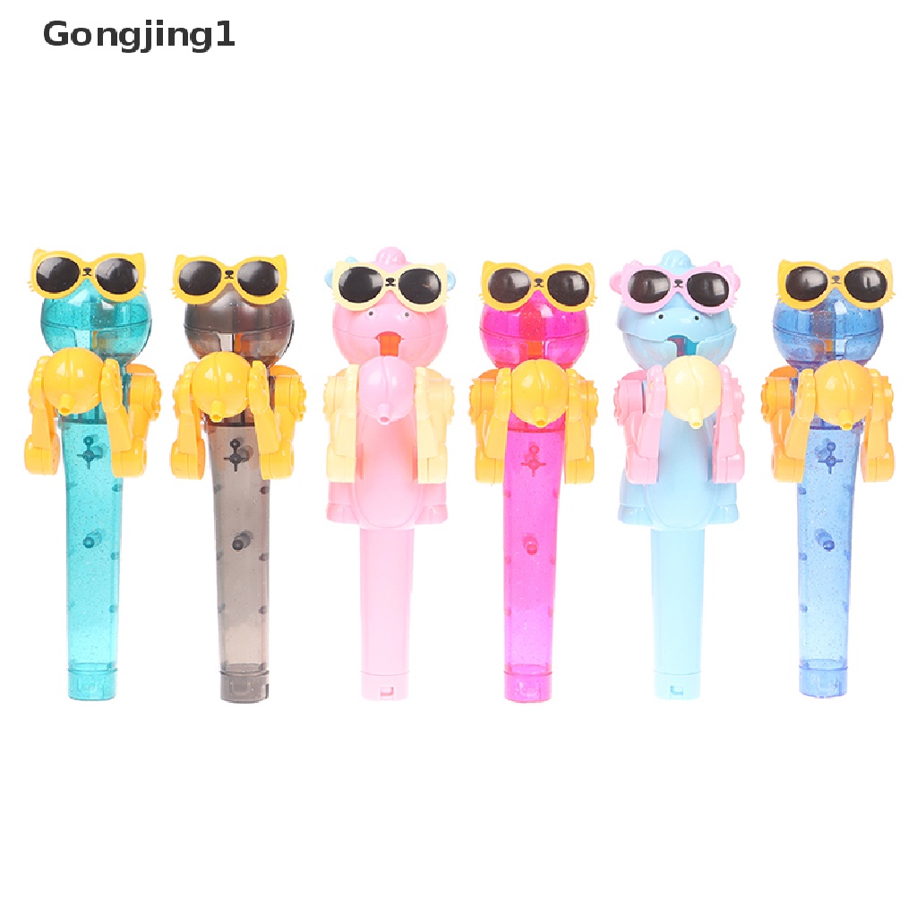 Gongjing1 Mainan Robot Dekompresi Holder Permen Lollipop Kreatif Untuk Anak Hadiah