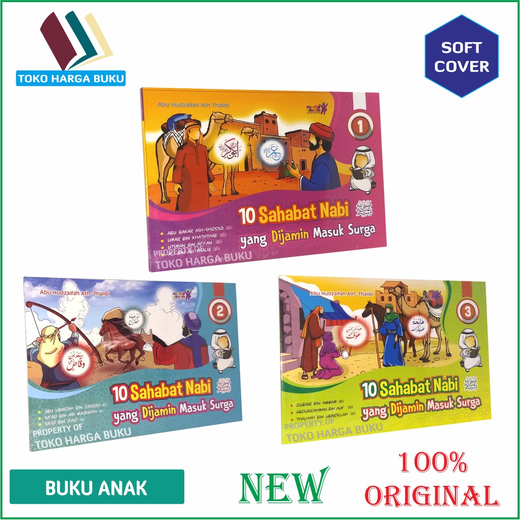 Paket 3 Buku 10 Sahabat Nabi yang Dijamin Masuk Surga Jilid 1 2 3