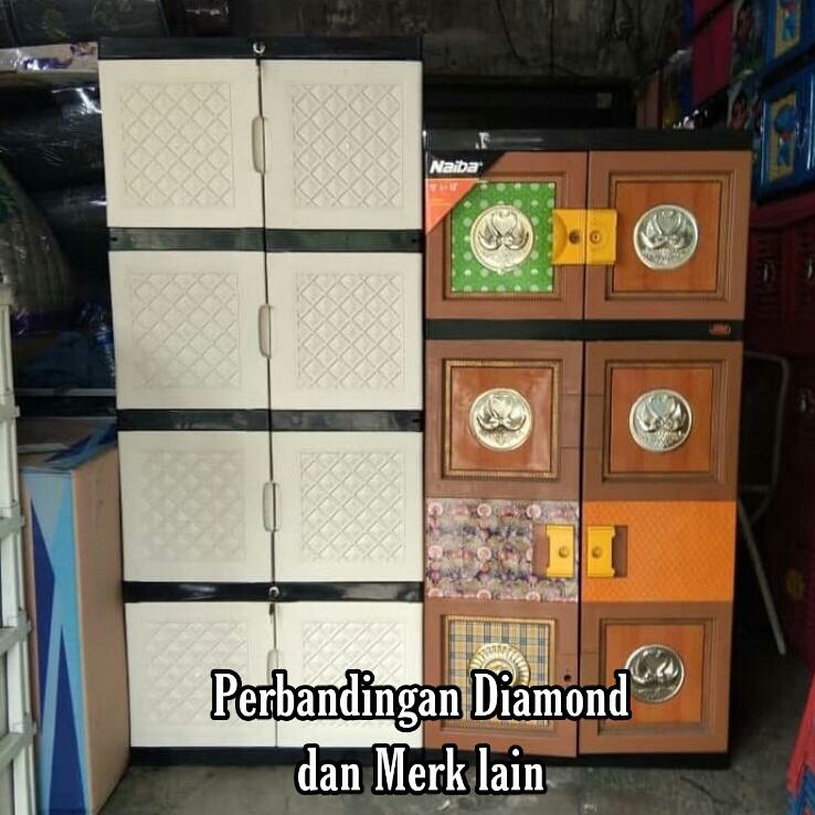 Lemari JUMBO FULL KUNCI SUSUN 4