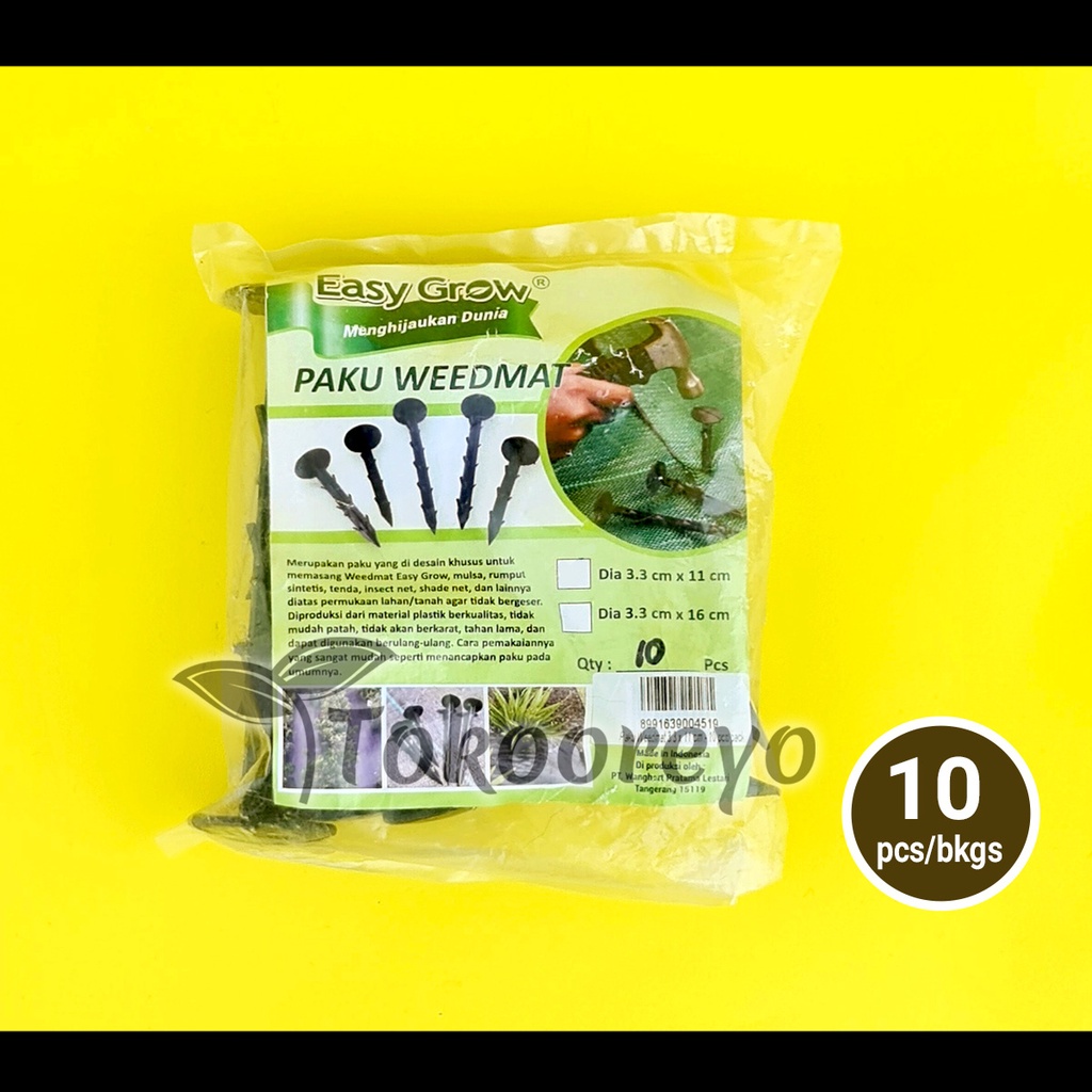 PAKU WEEDMAT EASY GROW ISI 10 PCS PAKU MULSA