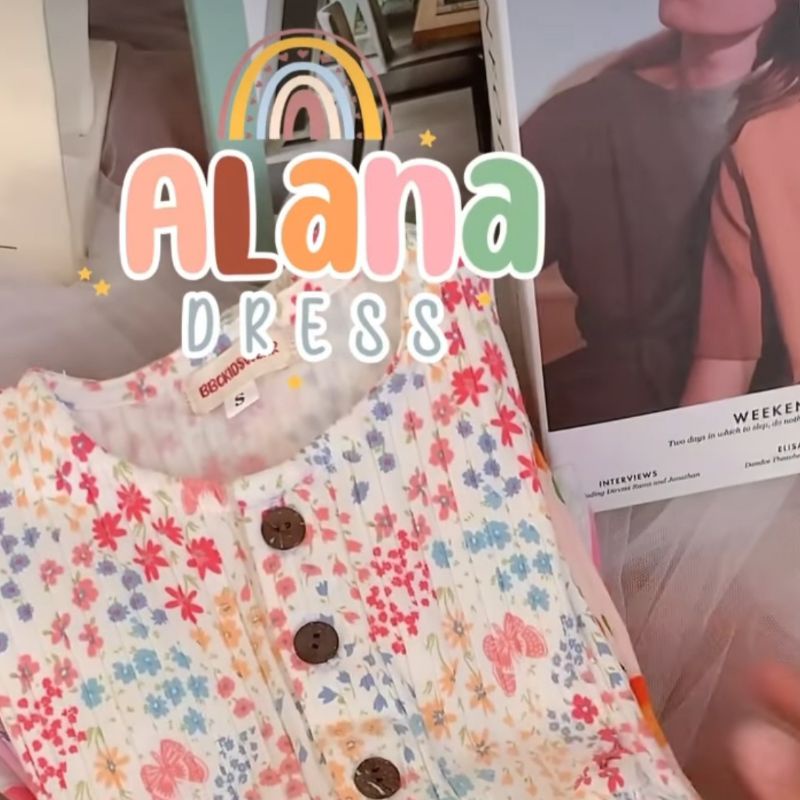 BBCKIDSWEAR - ALANA DRESS / Baju Anak Alana Dress