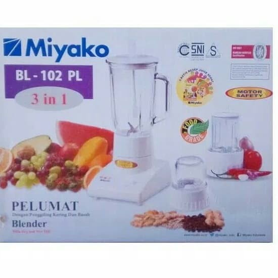 Blender Plastik 1 liter 3in1 - Miyako BL 102 pl/gs