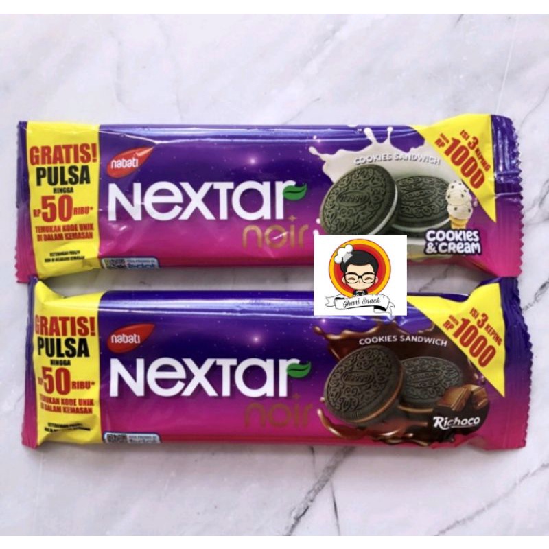 

Nabati Nextar Noir 28.5gr SATUAN - biskuit nikmat enak disko - Chocolate