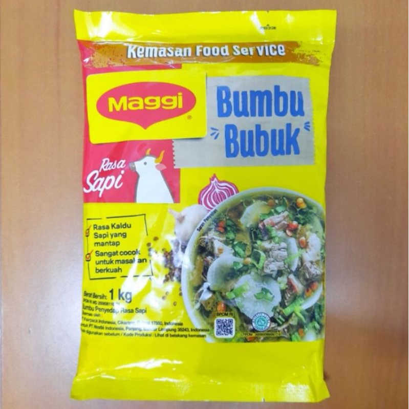 

[SUSE] Maggi Maggie Beef Sapi Stock / Kaldu 1 kg 1000 gr 1kg Hemat Sedap HORECA